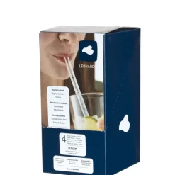 LEONARDO Glastrinkhalme 5-teilig klar