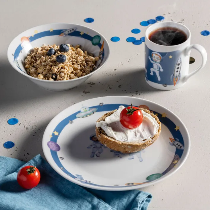 LEONARDO Kindergeschirrset BAMBINI AVVENTURA Weltall 3-teilig