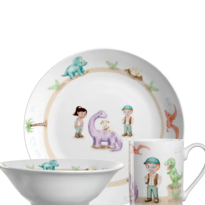 LEONARDO Kindergeschirrset BAMBINI AVVENTURA Dino 3-teilig