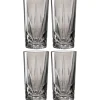 LEONARDO Longdrinkglas CAPRI 4er Set grau