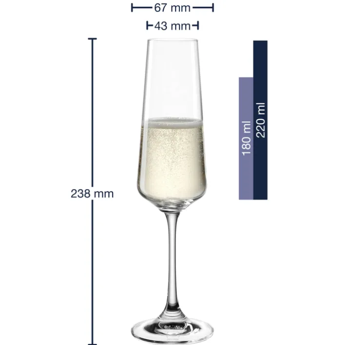 Leonardo Sektglas PALADINO Kristallglas 220 ml