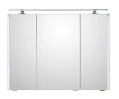 LEONARDO Spiegelschrank weiß