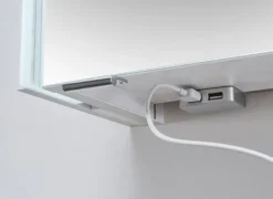 LEONARDO Spiegelschrank weiß