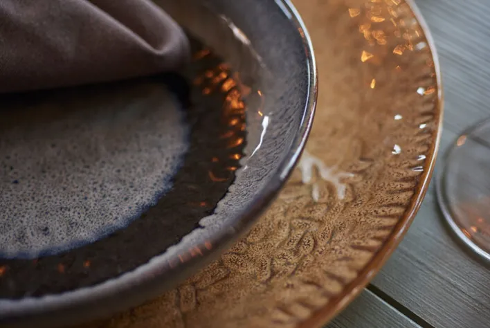 LEONARDO Suppenteller MATERA 6er Set 20,7 cm Keramik anthrazit