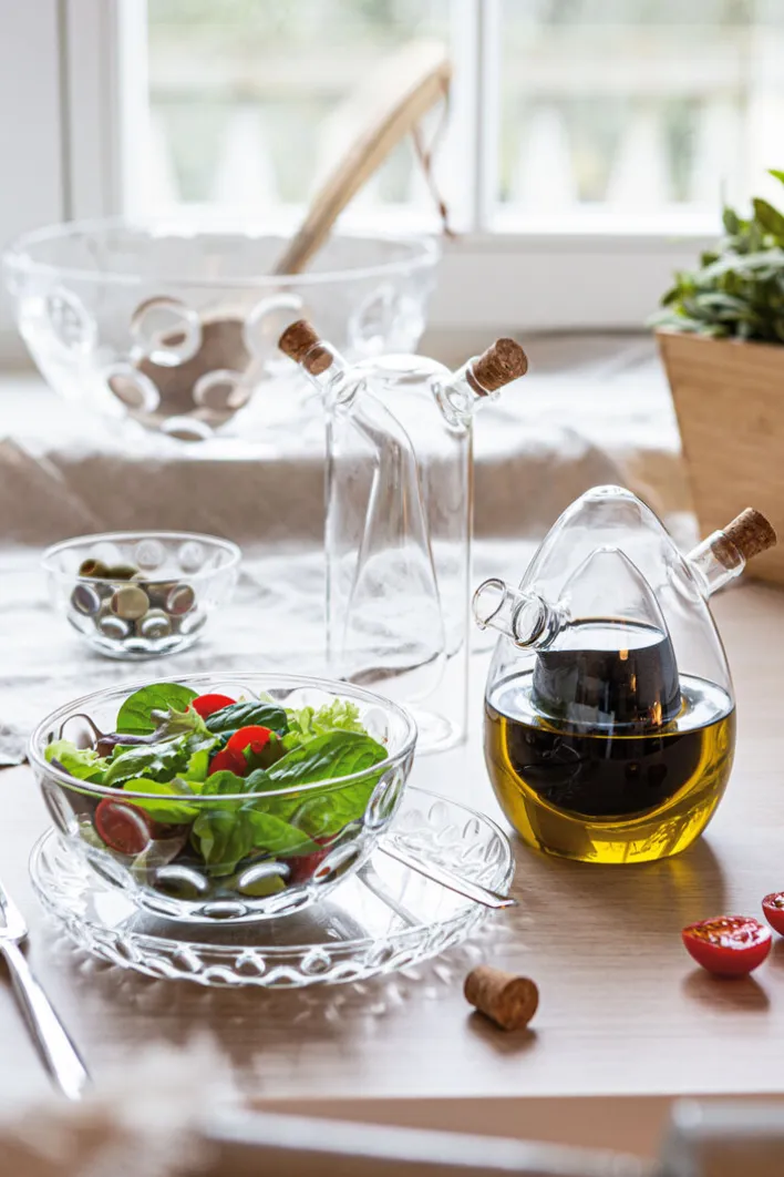 LEONARDO Teller CUCINA OPTIC Ø 18 cm Glas