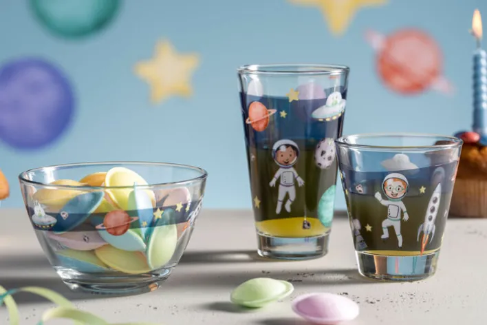 LEONARDO Trinkglas BAMBINI AVVENTURA Weltall