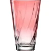 LEONARDO Trinkglas TWIST 6er Set 300 ml rot