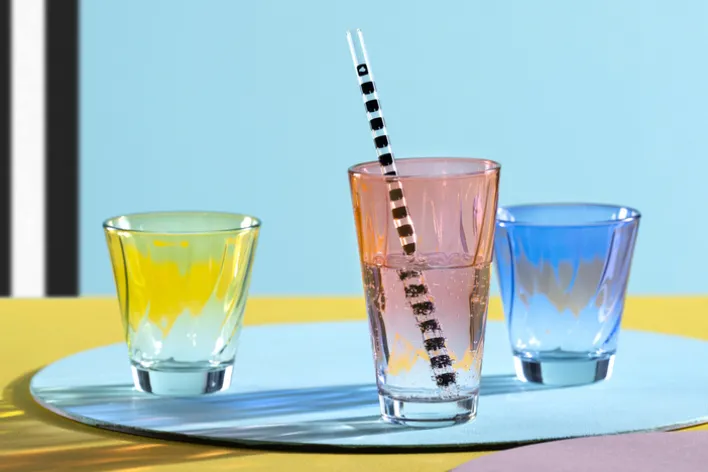 LEONARDO Trinkglas TWIST 6er Set 300 ml rot