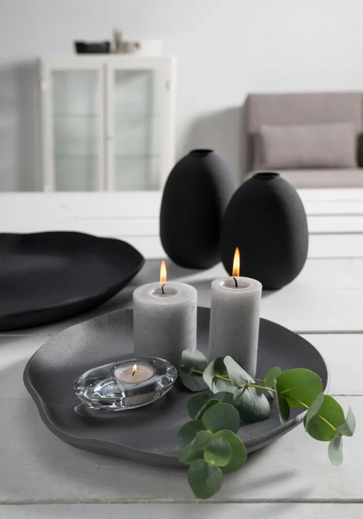 LEONARDO Vase 16,4 cm schwarz