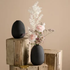 LEONARDO Vase 19 cm schwarz