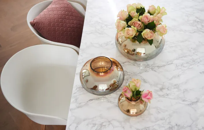 LEONARDO Vase POESIA 25 cm goldfarbig