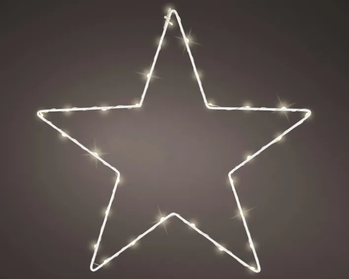 Lichtobjekt Micro LED Rahmen 35x35x35cm weiß