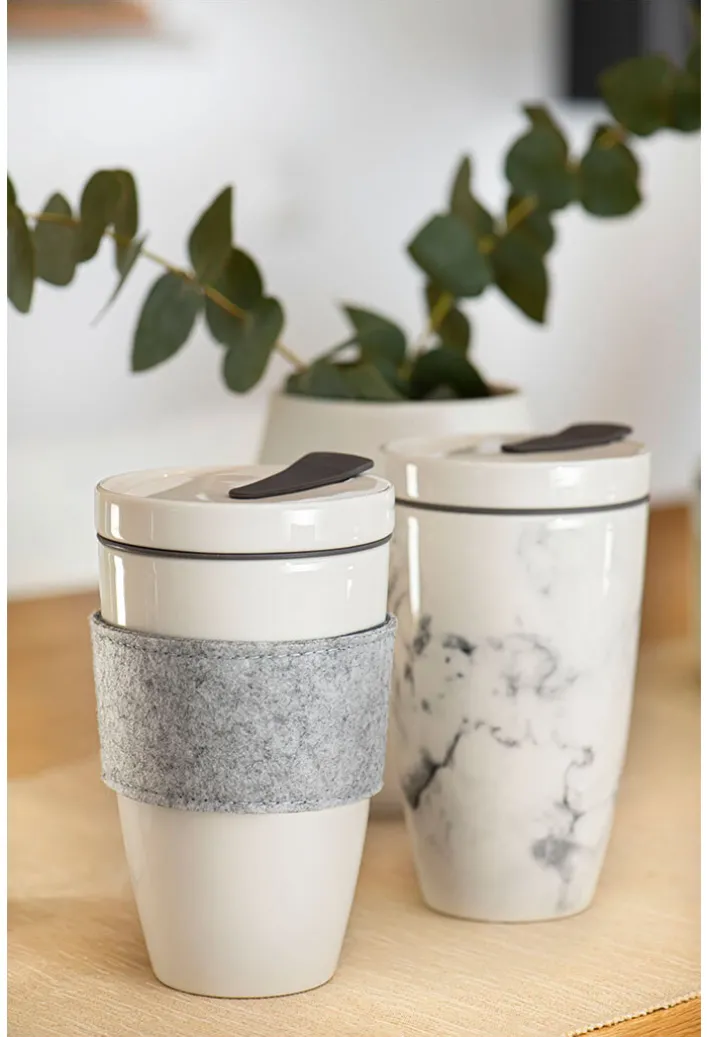 like. Becher COFFEE TO GO MARMORY 350 ml