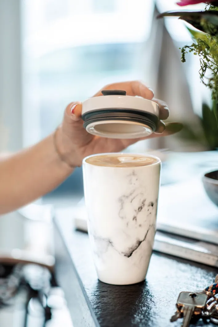 like. Becher COFFEE TO GO MARMORY 350 ml