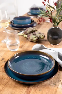 like. Henkelbecher CRAFTED DENIM 350 ml blau/ braun