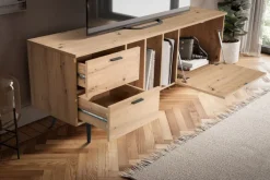 Lowboard 150 x 55 cm Eiche-Dekor