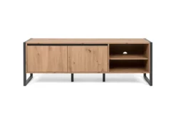 Lowboard DENVER 160 x 55 cm braun/ grau