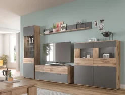 Lowboard MASON 130 x 53 cm braun/ grau