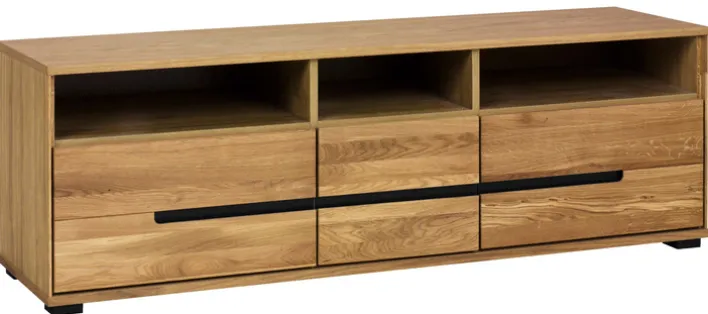 Lowboard MILO 163 x 56 cm Eiche teilmassiv