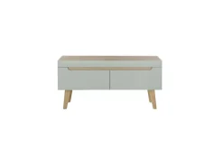 Lowboard SVANTE_TORGE 107 x 50 cm Pistazie-grün matt/braun