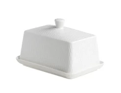 MAXWELL & WILLIAMS Butterdose DIAMONDS 16 x 11 x 10 cm Keramik weiß