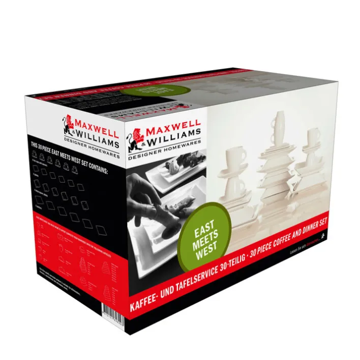 MAXWELL & WILLIAMS Kombiservice EAST MEETS WEST 30-teilig weiß