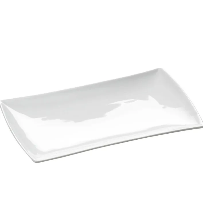 MAXWELL & WILLIAMS Platte EAST MEETS WEST 20,5 x 11,5 cm Hartporzellan weiß