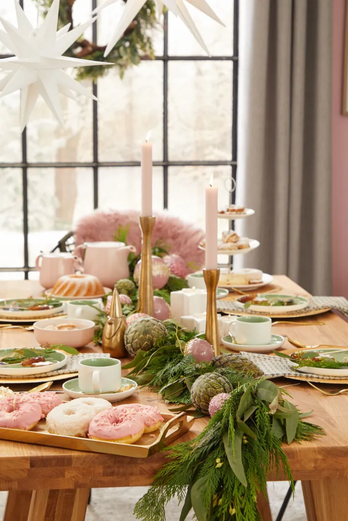 MAXWELL & WILLIAMS Round Etagere DIAMONDS 27 cm Hartporzellan weiß