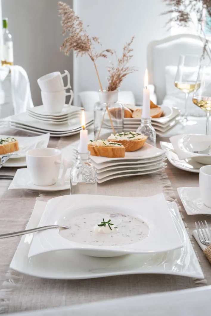 MAXWELL & WILLIAMS Teller eckig MOTION 27,5 cm weiß