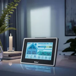 Mebus Funk-Wetterstation grau-schwarz