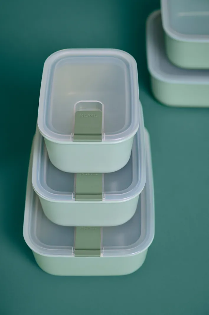 MEPAL Frischhaltedosen-Set EASYCLIP 3-teilig Nordic White Kunststoff
