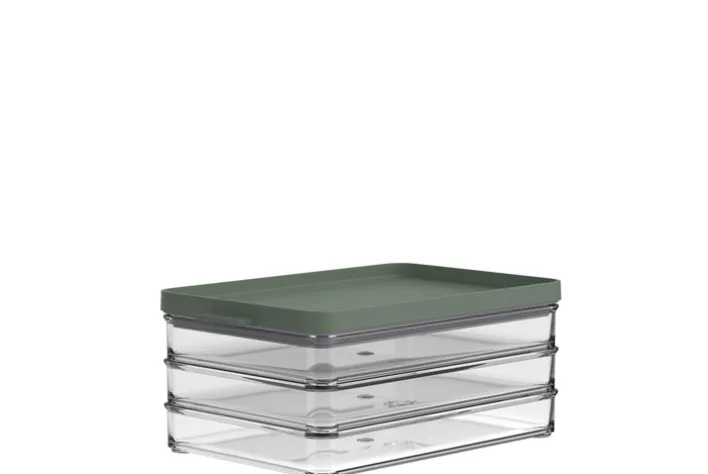 MEPAL Kühlschrankdose OMNIA 3-lagig 1,5 Liter Aufschnitt Nordic Sage