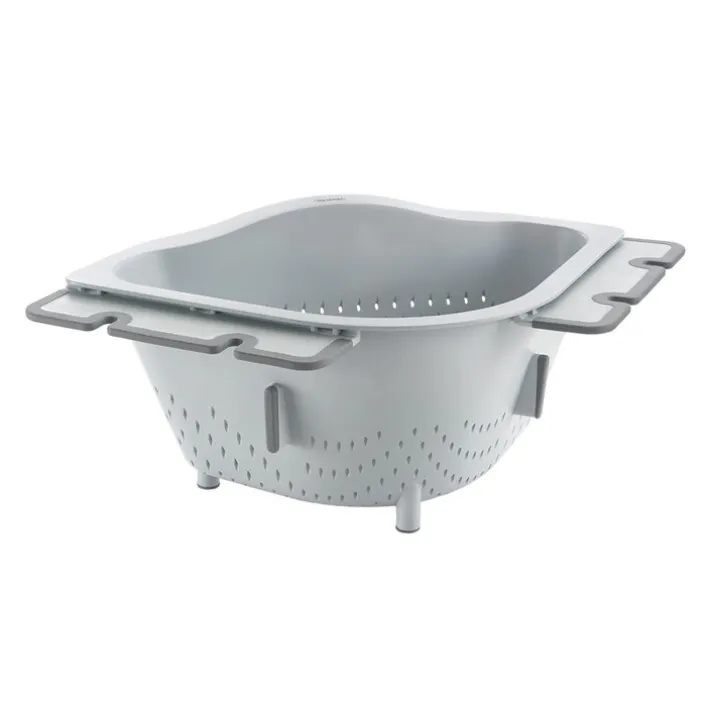 metaltex Ecksieb DRAIN ON Kunststoff grau