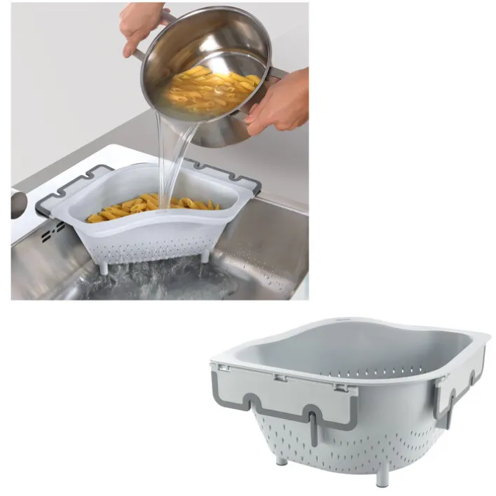 metaltex Ecksieb DRAIN ON Kunststoff grau