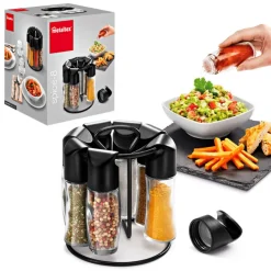 metaltex Gewürzständer SPICE-8 schwarz