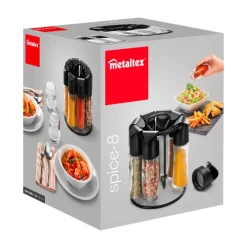 metaltex Gewürzständer SPICE-8 schwarz