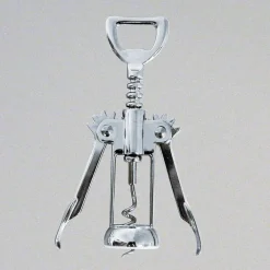 metaltex Hebel-Korkenzieher silberfarbig