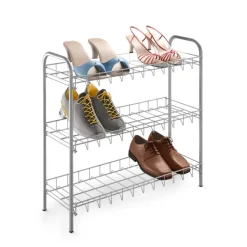 metaltex Schuhregal SHOE 3-Etg. silberfarbig