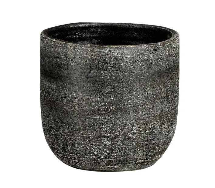 MICA DECORATIONS Übertopf RAVENNA 14 cm grau