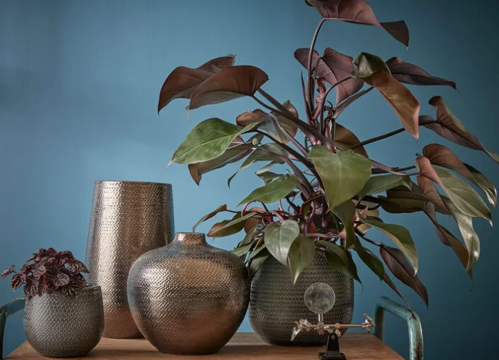 MICA DECORATIONS Übertopf GABRIEL18 cm bronzefarbig