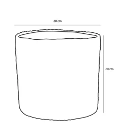 MICA DECORATIONS Pflanztopf ATLANTIC 20 cm creme