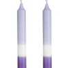 MICA DECORATIONS Stabkerze DIP-DYE 2er Set je 25 cm blau /hellblau