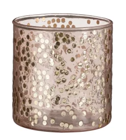 MICA DECORATIONS Teelichthalter rosa