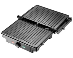 MICHELINO Kontaktgrill schwarz/ silberfarbig