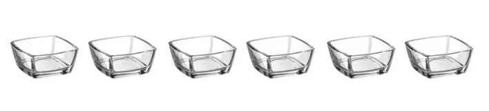 montana Schale :CARRE 6er Set 6,5 cm klarglas