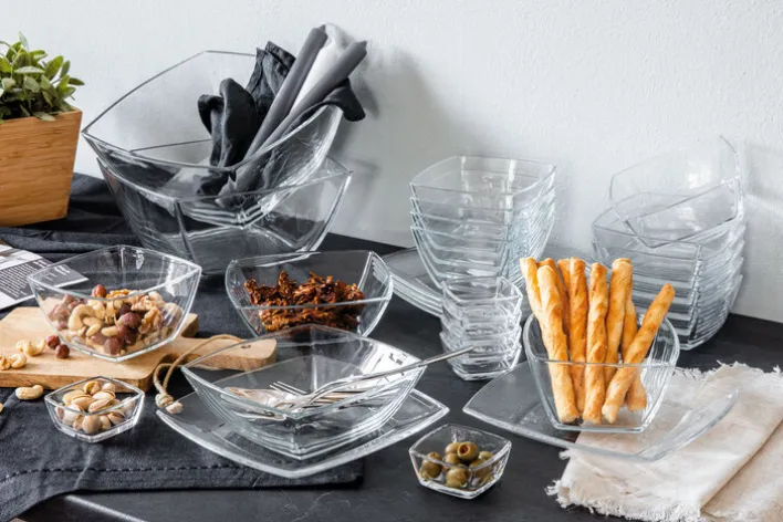 montana Schale :CARRE 6er Set 6,5 cm klarglas