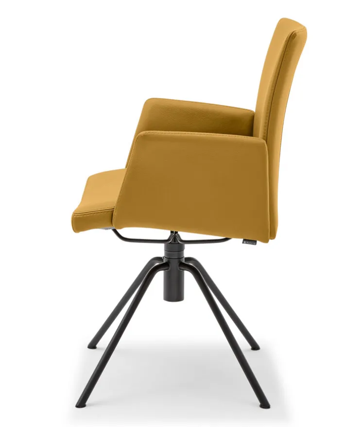 Musterring Armlehnstuhl HELMOND MOOVER gelb/ schwarz