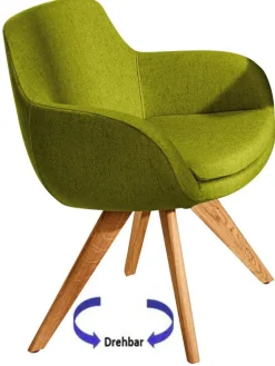 Musterring Esszimmerstuhl MR 8092 Stoffbezug kiwigrün
