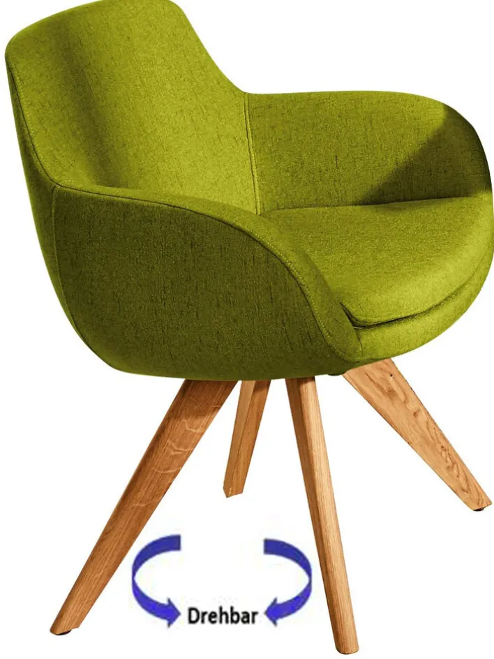 Musterring Esszimmerstuhl MR 8092 Stoffbezug kiwigrün