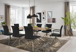 Musterring Esszimmerstuhl HELMOND 2er Set toledo nero